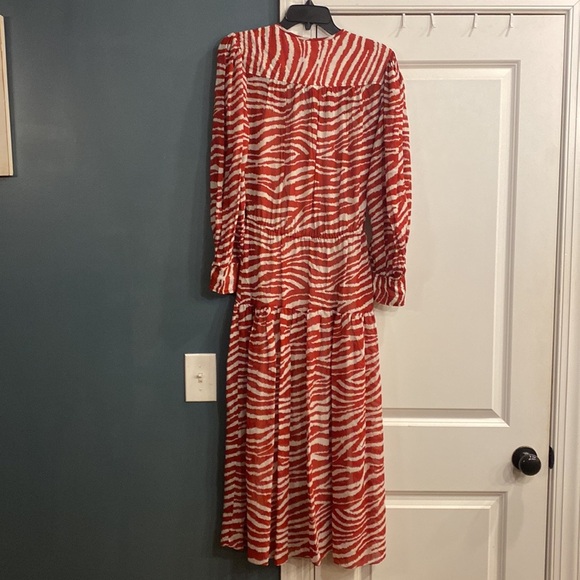 Isabel Marant Polyester Zebra Print Midi Dress - Picture 9 of 9